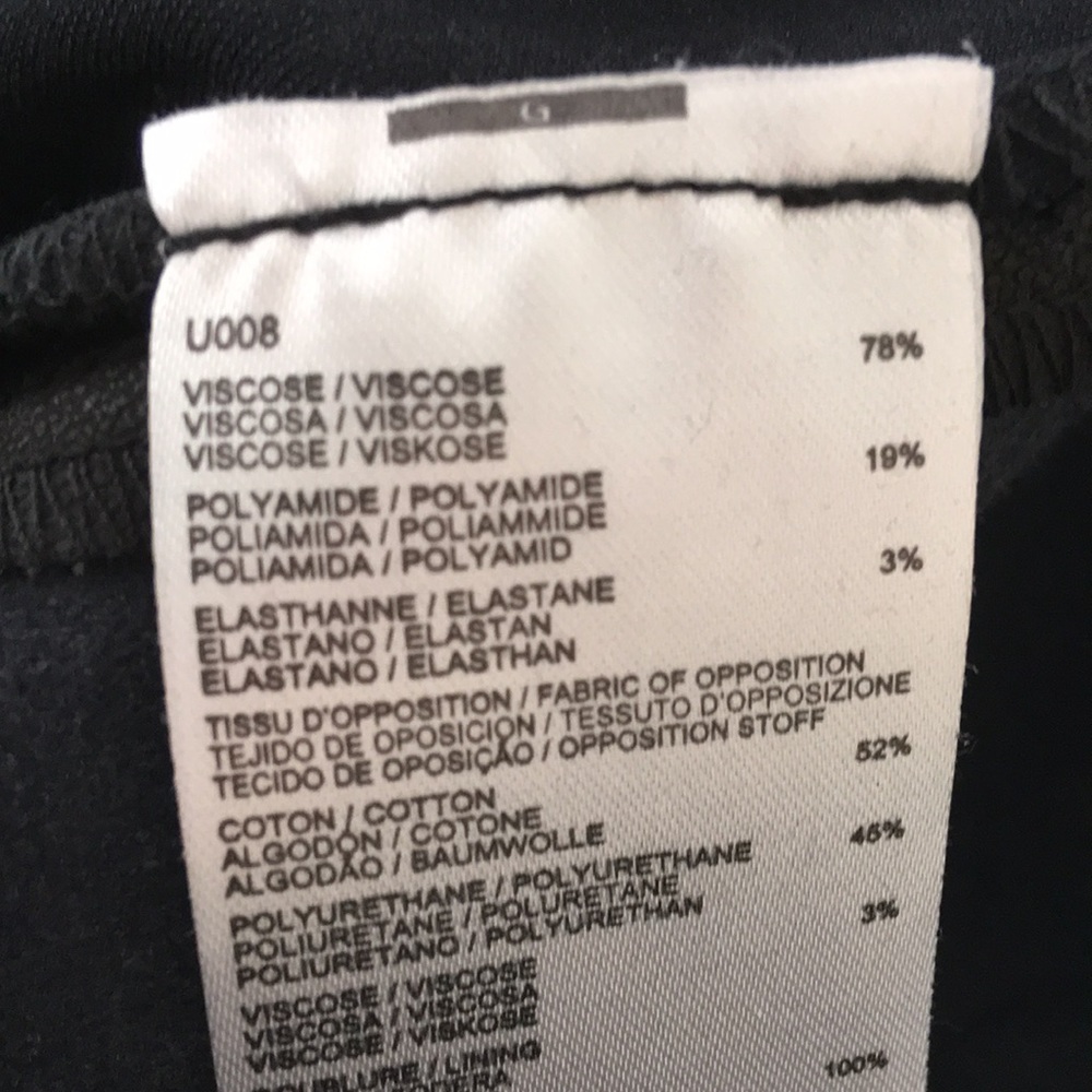 Gerard Darel Vegan Leather Pants Stretch Sides - Picture 6 of 6